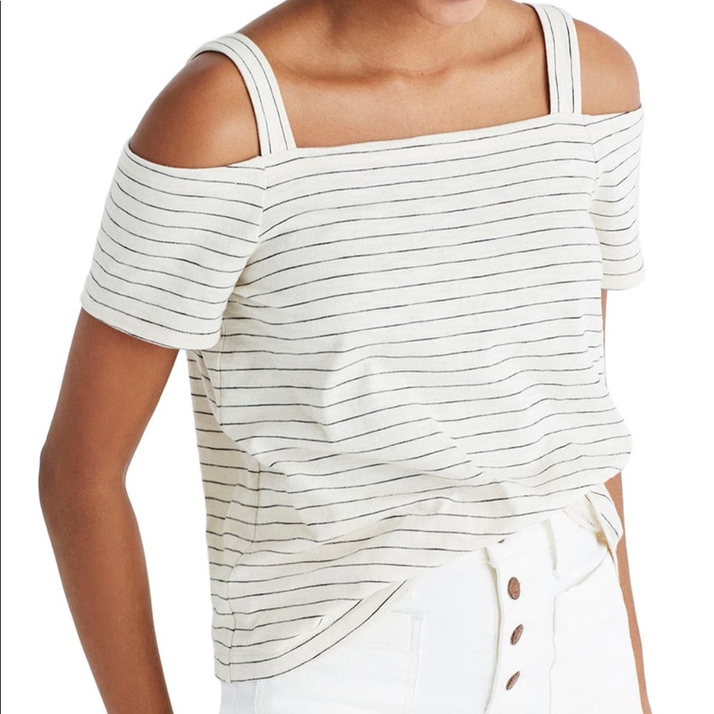 Madewell Avery Cold Shoulder Top NWOT MEDIUM